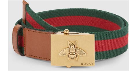 gucci web belt bee|gucci bee belt men's.